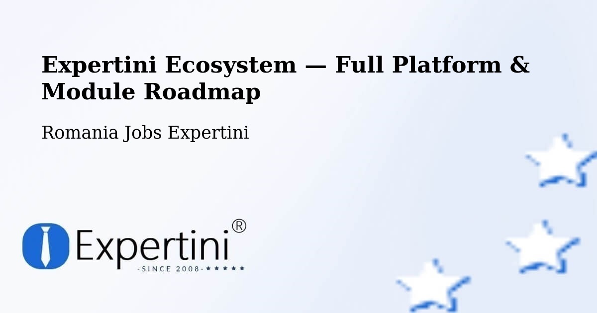 Expertini Ecosystem — Full Platform & Module Roadmap – Ianca